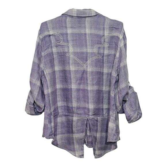 Shyanne Western Shirt Women's Sz XXL Purple Long Sleeve Cowgirl - Picture 4 of 10